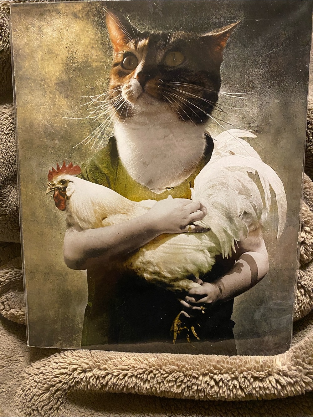 Catworks Eat Mor Chikin Print NWT 8”x 10”
